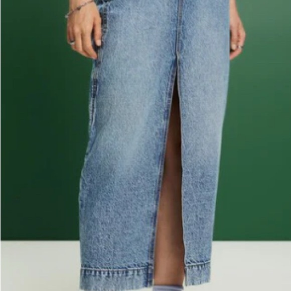 Esprit Blue Denim Skirt #119 - Picture 4 of 11